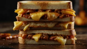 BBQ Chicken and Pineapple Grilled Cheese 1