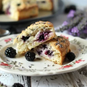 Read more about the article Blackberry Lavender Scones