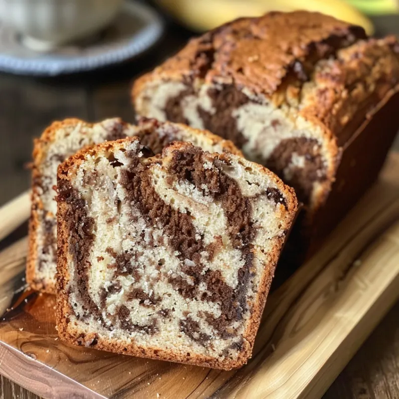 Read more about the article Marbled Banana Bread