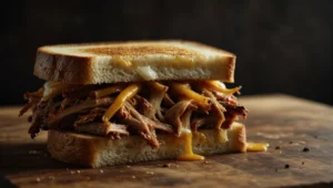 Pulled Pork Grilled Cheese Sandwich 1