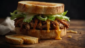 Pulled Pork Grilled Cheese Sandwich 3