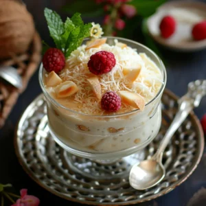 Read more about the article Lychee Coconut Pudding