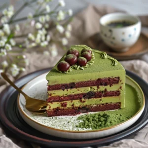 Read more about the article Matcha Red Bean Cake