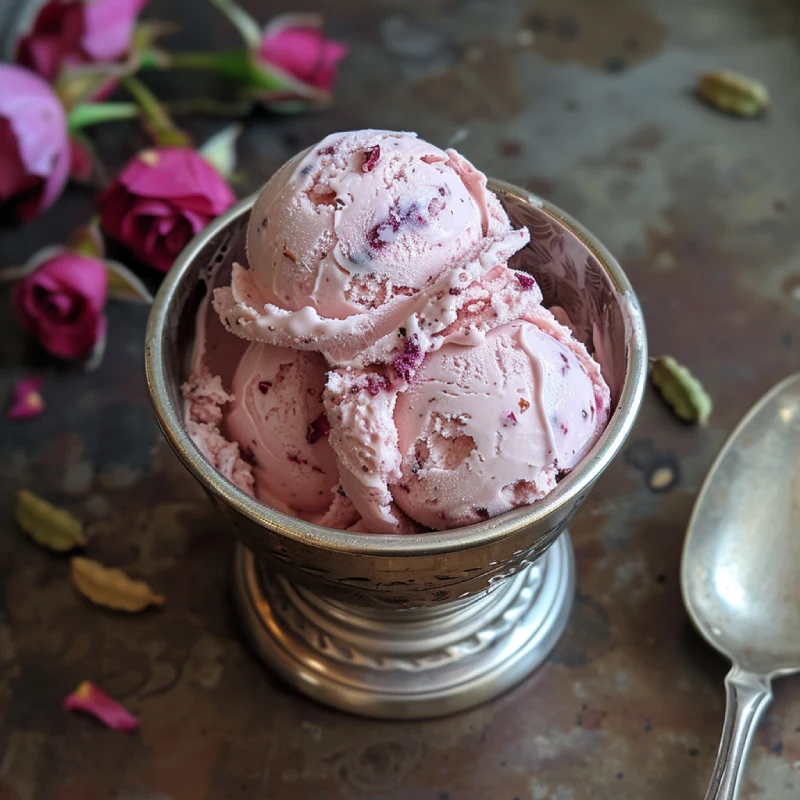 Read more about the article Rose Cardamom Ice Cream