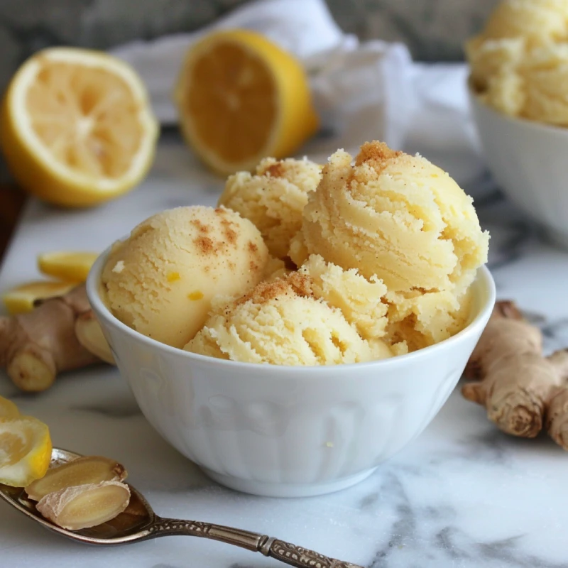 Read more about the article Ginger Lemon Sorbet