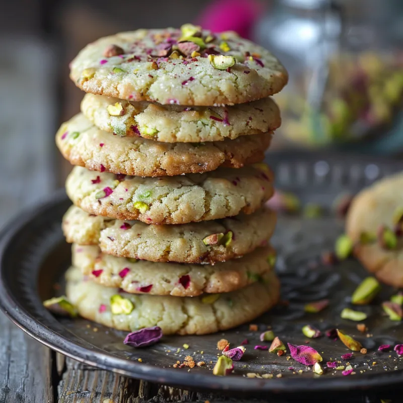 Read more about the article Rosewater Pistachio Cookies