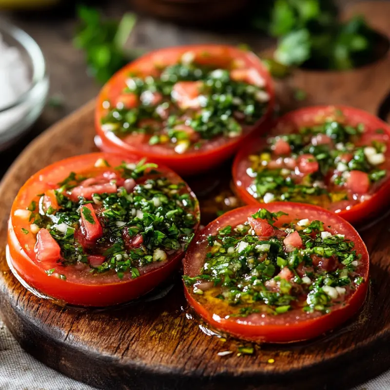 Read more about the article Tomato Halves Chimichurri Recipe