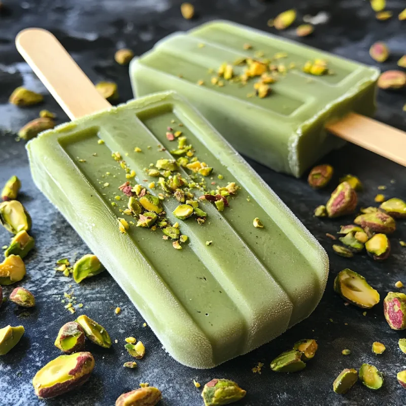 You are currently viewing Pistachio Popsicles