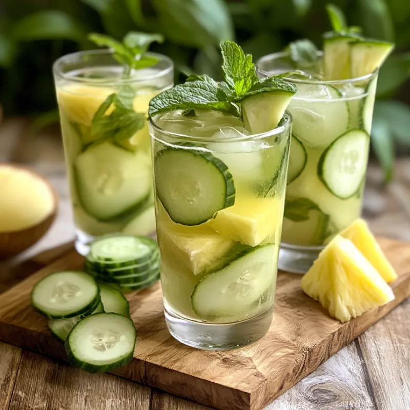 You are currently viewing cucumber pineapple ginger coconut water rehydrate recipe