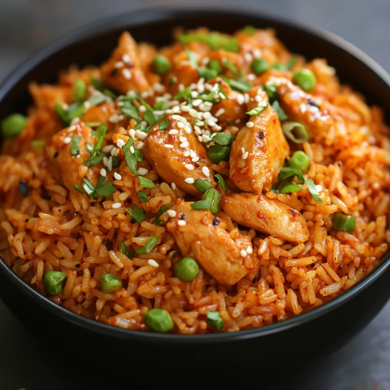 rice recipe with korean chicken